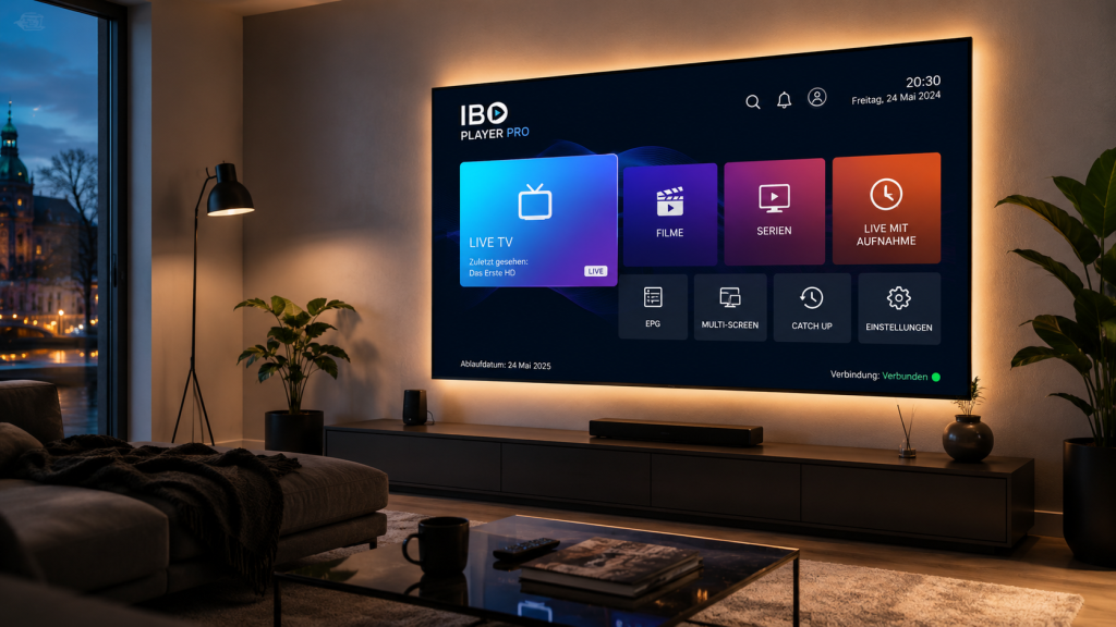 High End Home Entertainment Setup mit IBO Player Pro Anwendung