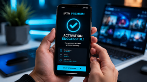 Schritt für Schritt Grafik zur Aktivierung von einem IPTV Account